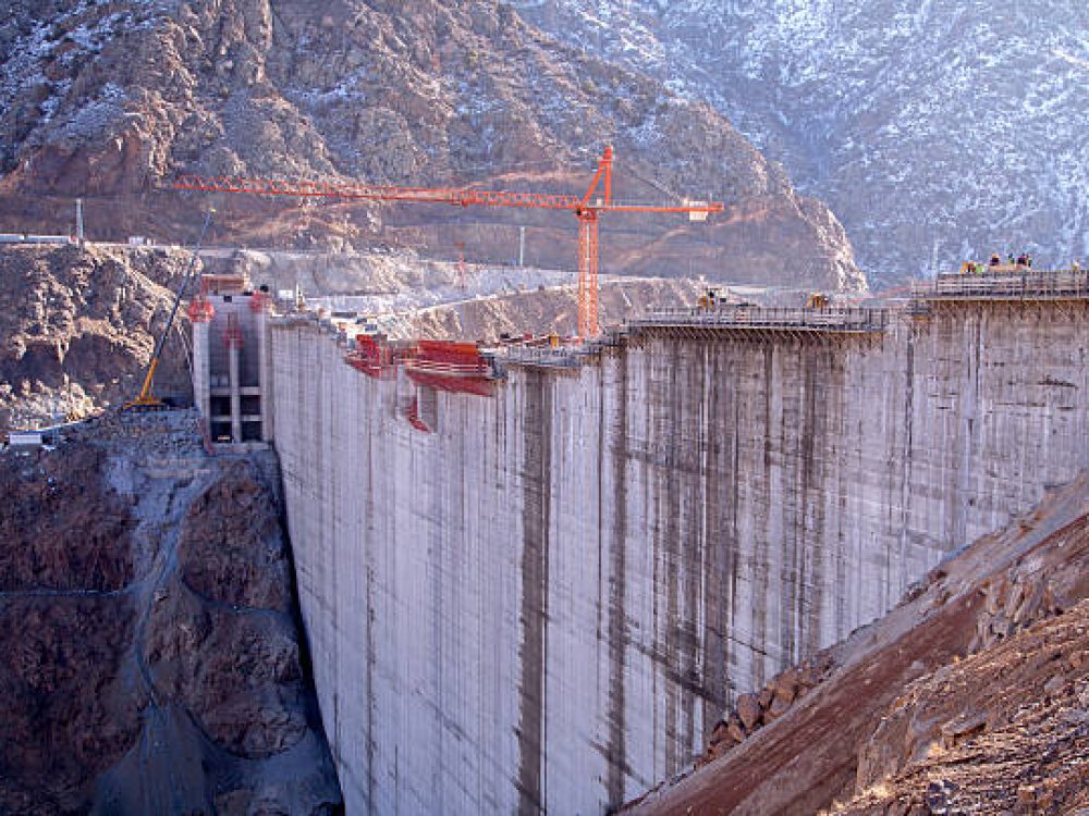 Dam under construction